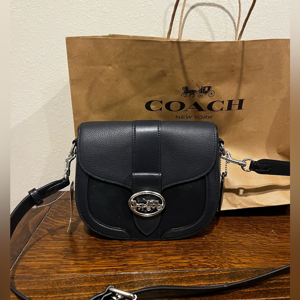 Brand new Navy blue Coach Cross body purse
